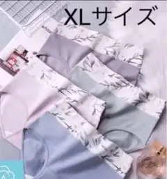 XLサイズ花柄レディースショーツ高通気性と伸縮性 4枚セット