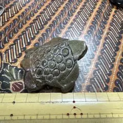 亀の形の置物 ダークブラウン