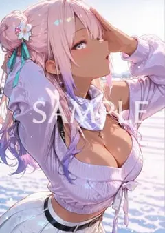 限定ポスター A4 AI美女 セクシー AIイラスト ギャル　C2669