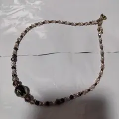 新品未使用　スワロフスキービーズ　エレガントなビーズネックレス