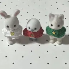 ハンドメイド♡ミニチュアドール服♡ケープ3枚セット