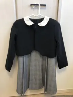 dev!rock フォーマル ワンピース 黒とグレーのチェック　デビロック