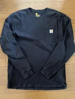 カーハート　ロンt クルーネック　ブラック　Mサイズ