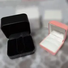ギフトボックス ジュエリーケース 2個セット 紙袋付き