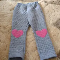 ハートパッチ付き☆グレーパンツ☆95cm