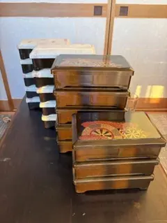 三つ葉葵紋 重箱 漆器 5段セット - メルカリ