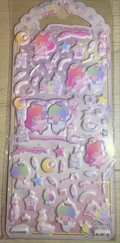 リトルツインスターズ　ぷくぷくシール