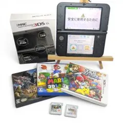 美品 Newニンテンドー3DS LL メタリックブラック 箱説付 動作確認済
