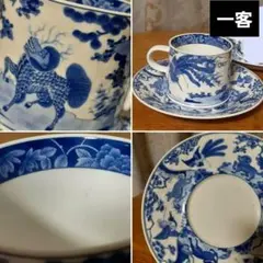 ◆岐阜県多治見◆中山陶器◆麒麟、鳳凰カップ・ソーサー ◆1客