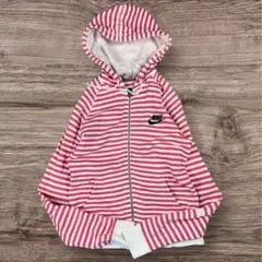 希少】NIKE ATHLETIC DEPT. パイル ボーダーパーカー ピンク