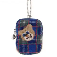 限定品 フェイラー　さんちか限定品　タータンテディ　チャームポーチ 新品 078 限定品 フェイラー さんちか限定品 タータンテディ チャーム