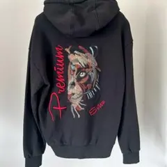 Evisu エヴィス　刺繍　デザイン　パーカー　スウェット　フード