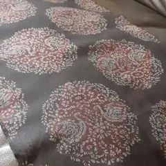 昭和レトロ‼️涼しげな高級　黒の夏着物生地　37×95㎝　布㉟