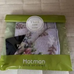 Hotman ハンカチ 花柄 パープル 未使用
