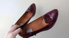 LANVIN ワインレッド パンプス 25cm
