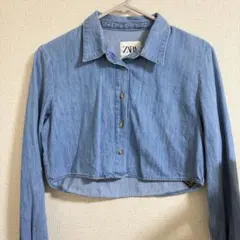 ZARA クロップド シャツ