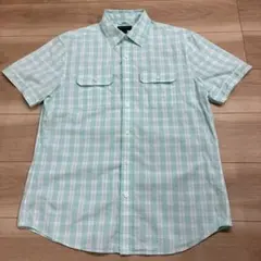 BANANA REPUBLIC コットンシャツ　涼しげなチェック柄