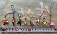 スーパー マリオ キャラクター ストラップ 8個セット