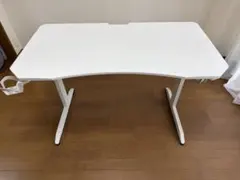 IKEA GLADHÖJDEN グラードホイデン デスク 昇降式, ホワイト - メルカリ