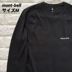【mont-bell】ジオライン L.W. ラウンドネックシャツ ブラック M
