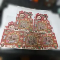 LABUBU キャラクターシール 5枚入り×５冊