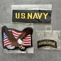 U.S. NAVY AIRBORNE ワッペン 3点セット