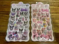 マイメロ　クロミ　ボンボンドロップシール2シートセット