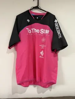 DESCENTE バレーボール 半袖ピステ ピンク Oサイズのサムネイル