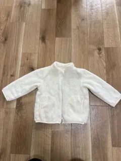 ホワイト フリースジャケット 90 UNIQLO