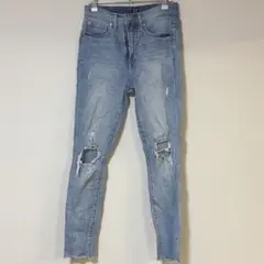 値下げ歓迎✨GAP TRUE SKINNY 【M】ダメージスキニーデニム