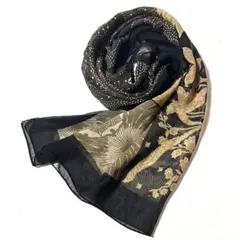 Max Mara マックスマーラ シルク100% 大判スカーフMロゴ モノグラム Max Mara マックスマーラ シルク100% 大判スカーフMロゴ モノグラム