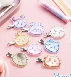 ちいかわ ぷっくりたいクリップ 古本屋 カニちゃん ヘアクリップ ヘアピン