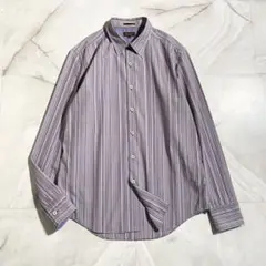 ポールスミス 半袖ポロシャツ LL マルチスポット メッシュ カーキ