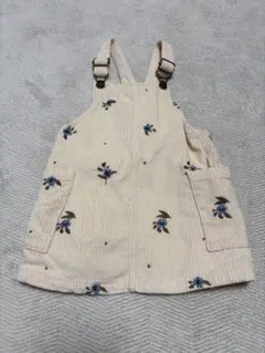 ZARA KIDS 花柄刺繍 ジャンバースカート 18-24ヶ月