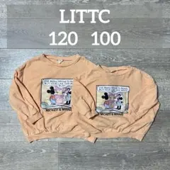 しまむら リトシー LITTC ディズニー 姉妹 お揃い 120 100