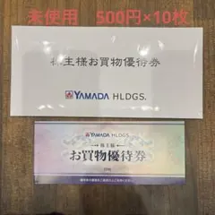 ヤマダ　株主優待　お買物優待券 ¥500