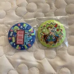 Disney Characters 刺繍缶バッジビスケット2 モンスタ⭐︎トイ