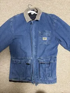 Dickies デニムワークジャケット 襟コーデュロイ 中綿 XL相当 古着