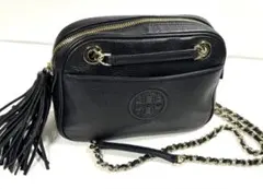 トリーバーチ レオパード ショルダーバッグ ゴールド金具 ロゴ