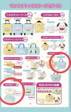 サンリオキャラクターズ当たりくじ シナモロール保冷バッグ