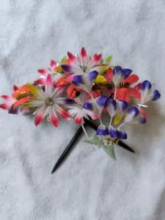 つまみ細工２　帯飾り　髪飾りパーツ　浴衣　（訂正追加しました）