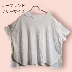 カットソー 白 ゆったりサイズ 大きめサイズ