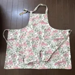 桂由美 エプロン 新品タグ付き 薄ピンク 花柄 フリーサイズ - メルカリ