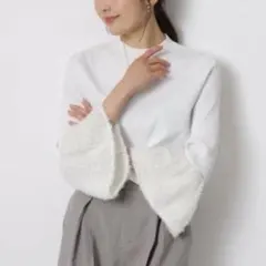 極美品 ユナイテッドアローズ ジャガード ジャケット リネン混 