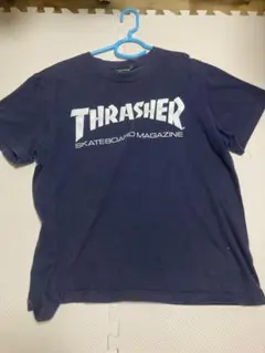 THRASHER Tシャツ M ネイビー　古着