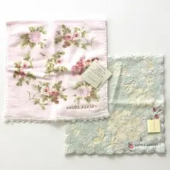 新品未使用　LAURA ASHLEY タオルハンカチ２枚セット