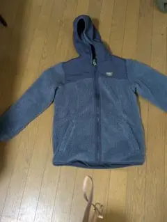 フリースフード付きジャケット ネイビー