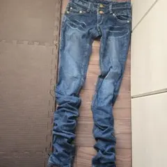 ダークブルー スキニーデニム