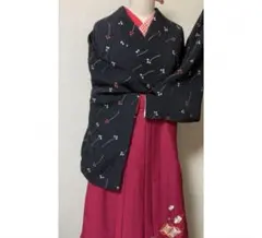 140㎝♥️SS丈袴♥️可愛い小紋の袴セット♥️卒業式など♥️