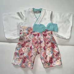 D. fesense 袴風 ベビー服 リボン付き